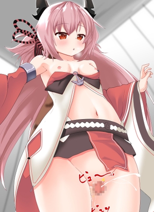 ぶっかけの二次フェチ画像。