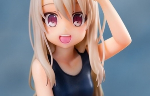 『プリズマイリヤ』貧乳おっぱいやお尻がエロいスクール水着姿のイリヤのエロフィギュア！