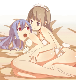 女の子同士でイチャイチャしてる二次元百合画像まとめ。 vol.1