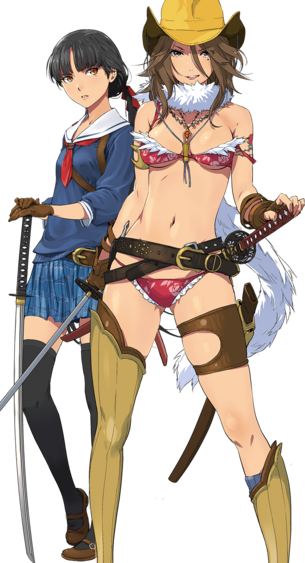 『お姉チャンバラ ORIGIN』1と2のリメイク！えっちな女の子のキャラデザもリニューアル！