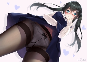 【二次・ZIP】美少女を下から覗くローアングルのエッチな画像