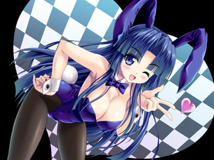 バニーちゃんの画像ください うさ耳に肩出しレオタードに網タイツって考えたやつ天才だろ