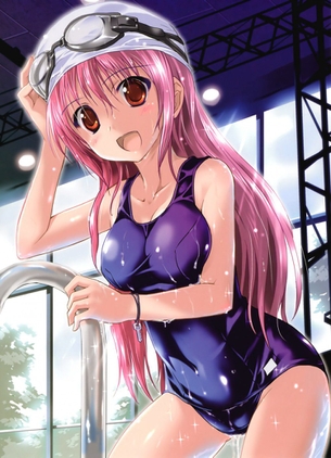 【二次】一番エロい水着の「スク水」を着た女の子のエロ画像