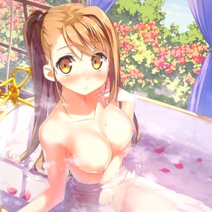 お風呂や温泉ですっぽんぽんになってる二次元美少女のエロ画像。 vol.21