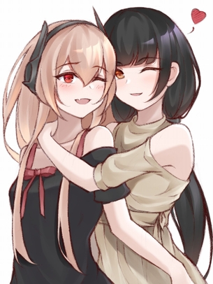 【二次・ZIP】可愛い女の子同士でイチャついてる百合レズ画像