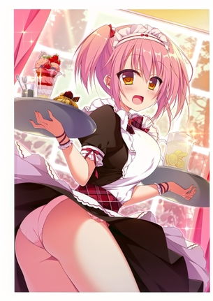 ピンク髪の二次元エロ画像。