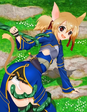 【ソードアート・オンライン】シリカのエロ画像をアップ！
