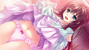 スカートをたくし上げて誘惑して来てる女の子 触るしかない…
