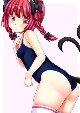 【二次・ZIP】じっくり太もも眺めたいニーソ美少女の画像