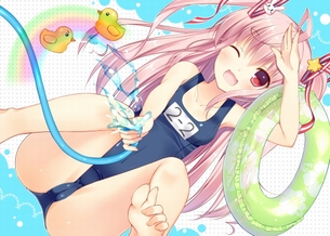 【2次】 スクール水着 を着た可愛い女の子の 二次エロ画像  その23【スク水】