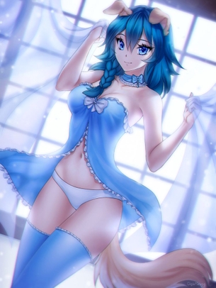 【二次・ZIP】清涼感のある青い下着の美少女画像まとめ