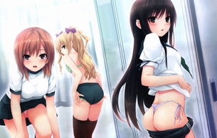 着替え中に出くわしてしまったハプニングエロ画像 こんなのエロゲの主人公しか味わえないだろ…