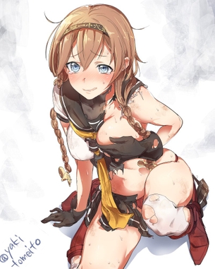 【二次】服をビリビリにされた女の子のエロ画像集