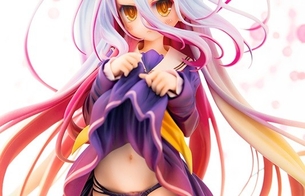 『ノーゲーム・ノーライフ』白がスカートをたくし上げてエロいパンツ丸見えのエロフィギュア！