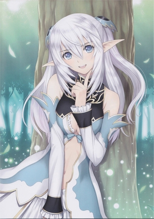 【2次】美しい 銀髪 の女の子の 二次エロ画像  その24【銀髪】