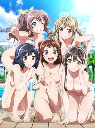 バンドリ！の公式アートの裸剥ぎコラ画像！