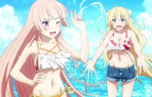アニメ『ガーリー・エアフォース』8話で女の子たちのエロいおっぱいとかのエロい水着姿！