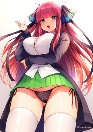 中野二乃のエロ画像 50枚【五等分の花嫁】