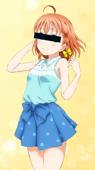 『ラブライブ！サンシャイン』千歌ちゃんの目をマジックで塗りつぶしたらエッチな画像になるwwwwwwwwwww