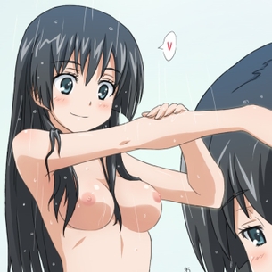 お風呂や温泉ですっぽんぽんになってる二次元美少女のエロ画像。 vol.336