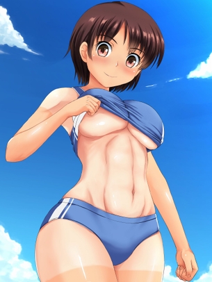 【2次】ぷるんぷるんの 下乳 二次エロ画像  その14【下乳】
