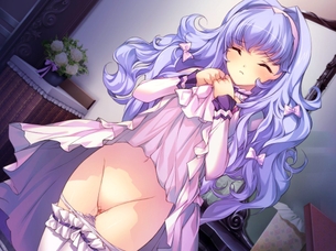 スカートや服をたくし上げてエッチな部分を見せて誘惑してくるエロ画像
