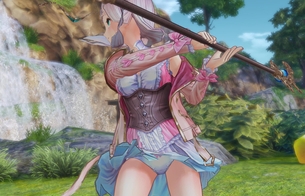 『ルルアのアトリエ』体験版でルルアがエロいパンツが丸見えになってるエロパンチラ画像！