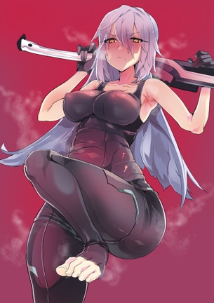 【二次】勇ましくてエッチな女戦士のエロ画像。