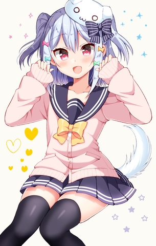 【2次】 綺麗な足にぴったりとフィットした ニーソックス 美少女二次エロ画像 その3【ニーソックス】