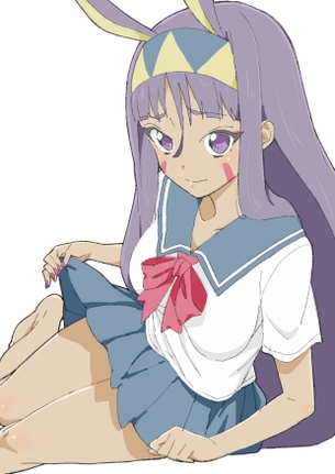 【2次】スカートを たくし上げ て恥部やおパンツを晒しちゃってる女の子の二次エロ画像 その18【たくし上げ】