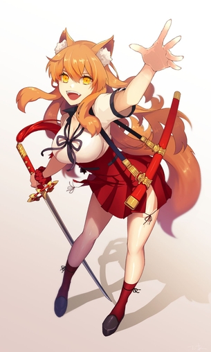 【二次・ZIP】JKセイバーこと鈴鹿御前ちゃんの可愛い画像まとめ《Fate》