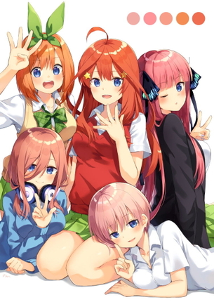 【五等分の花嫁】中野さん家の五姉妹 の萌え＆エロ画像♪ ②