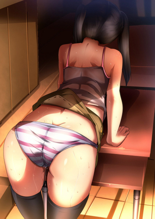 【二次】男からは絶大な人気の縞パン美少女のエロ画像まとめ