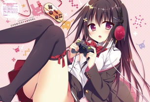 【2次】 ニーソックス を着用した美脚な女の子の二次エロ画像 その31【ニーソックス】