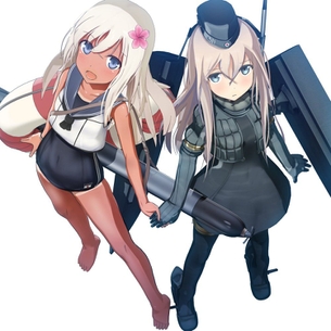 【二次・ZIP】潜るLOのゆーちゃん(U-511)・ろーちゃん(呂500)の画像まとめ100枚《艦隊これくしょん》