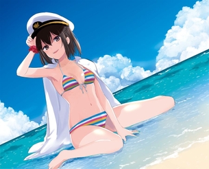 【おへそ】「ひあぁあ♡イキましゅ♡イってぇしまいましゅうぅー♡」エッチなご奉仕画像