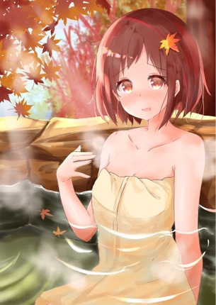 【二次・ZIP】裸にバスタオル一枚の虹美少女のエッチな画像