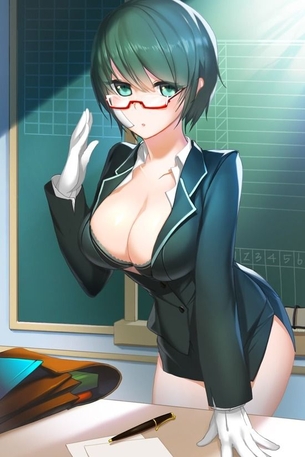 ぷるぷるおっぱいの谷間が気になる二次エロ画像 その4