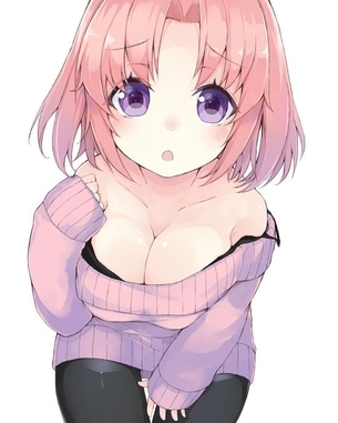 ぷるぷるおっぱいの谷間が気になる二次エロ画像 その5