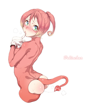 【2次】 ボディスーツ が身体にピチピチに密着しちゃってる美少女二次エロ画像 その8【ボディスーツ】