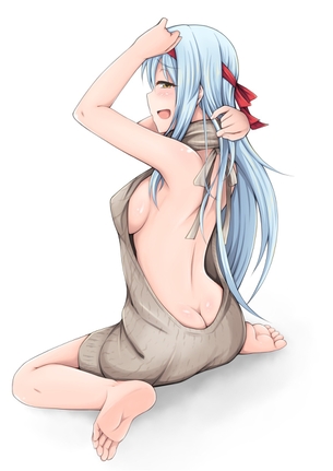 【二次】超セクシーな“童貞を殺すセーター”着てる女の子のエロ画像