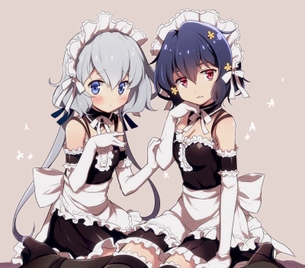 メイドの萌えイラスト