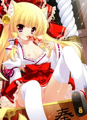 巫女さん姿の女の子の二次エロ画像 その9