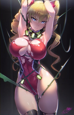 【SFやファンタジーでよくある？】 レオタードタイプの戦闘スーツやインナーの衣装着てる美少女のボディライン── ⑤