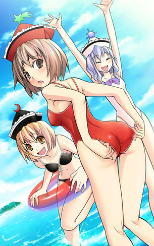 プリズムリバー三姉妹と水着の画像 45枚