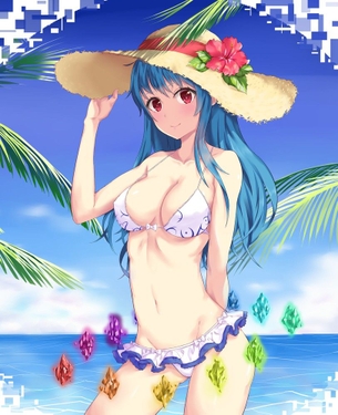 比那名居天子と水着の画像 50枚