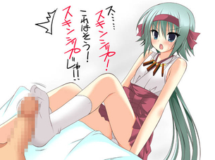 【54枚】二次元・足コキ責めしてるS系美少女のエロフェチ画像。1