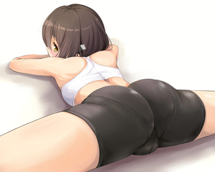 むっちりスパッツ おパンツのラインとかマンスジとか透けててエロ杉内