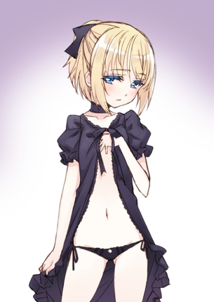 【2次】 紐パン をはいた女の子の二エロ次画像 その13【下着】