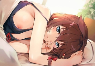 【ハミ乳パパラッチ】乳輪がハミ出してる二次エロ画像